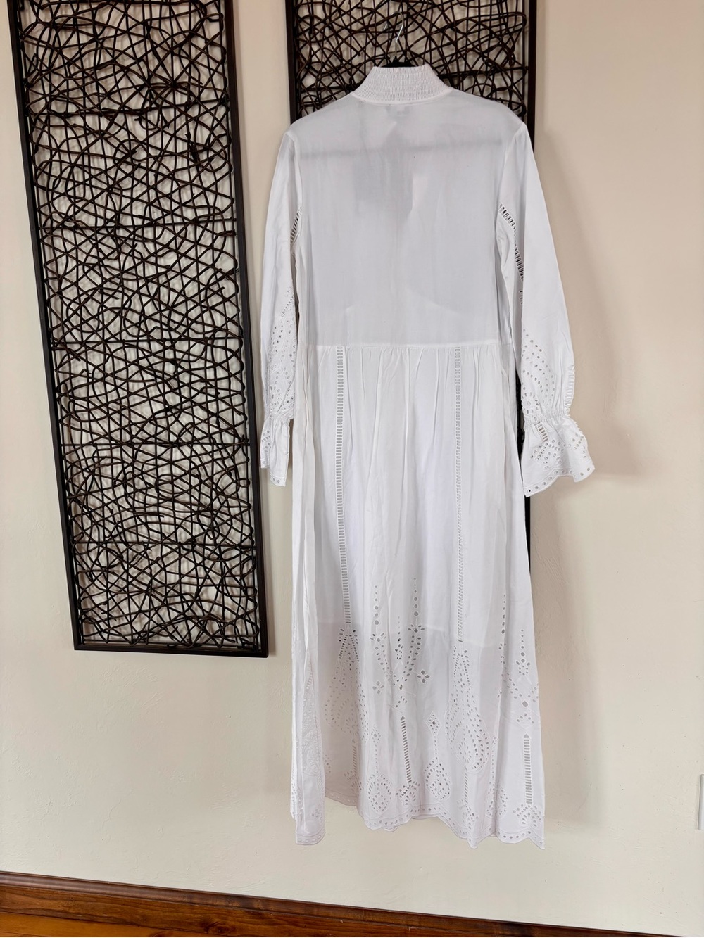 THE KOOPLES White Broderie Anglaise Maxi Dress NWT French 3 MSRP $495 - Picture 9 of 17